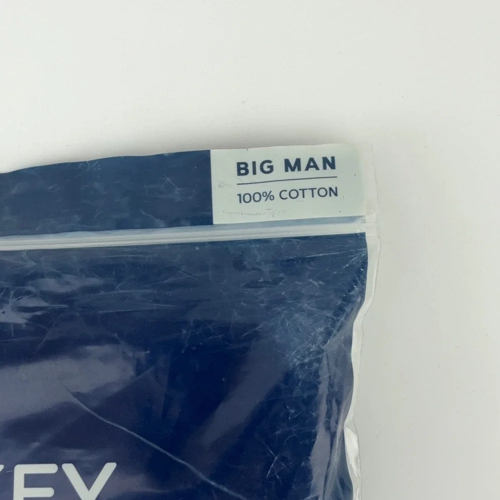 Jockey Classics Big Man V-Neck T-Shirts 3XL 2-Pack White 100% Cotton StayNew